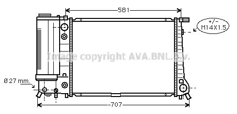 AVA QUALITY COOLING radiatorius, variklio aušinimas BW2105